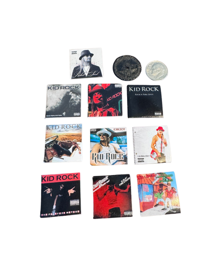 Miniature Kid Rock Vinyl Albums – 1:12 Dollhouse Scale