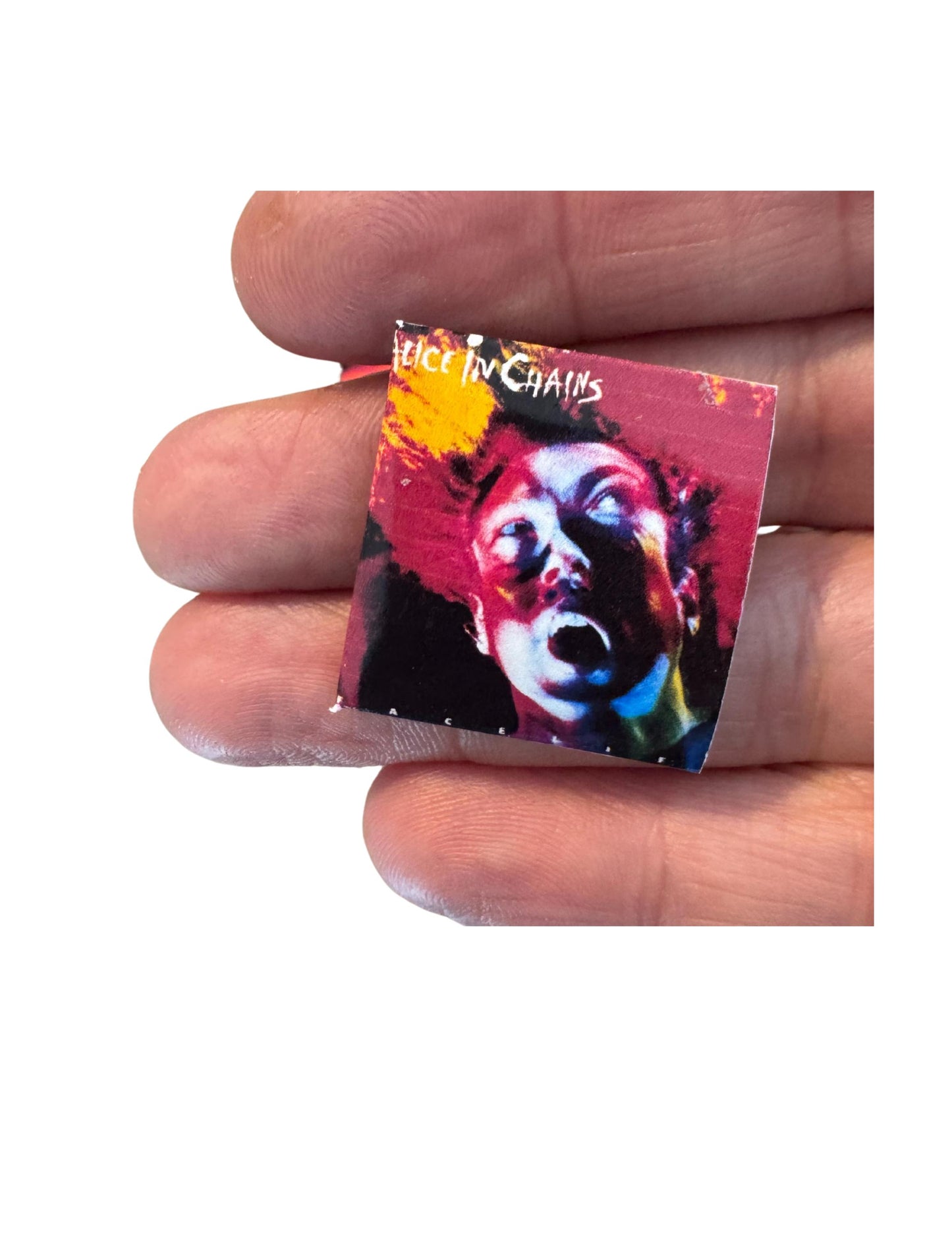1:12 Scale Alice in Chains Miniature Vinyl Record, Fan Collectible