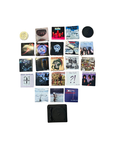 Miniature Deep Purple Vinyl Album Cover, 1:12 Scale Dollhouse Collectible