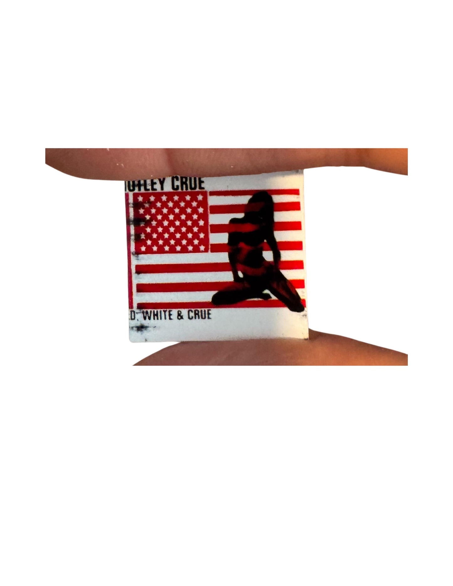 Mötley Crüe Miniature Vinyl Album Covers, 1:12 Scale Dollhouse Decor