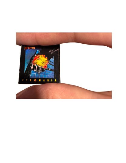 Miniature Def Leppard Vinyl Album Covers, 1:12 Scale Collectible