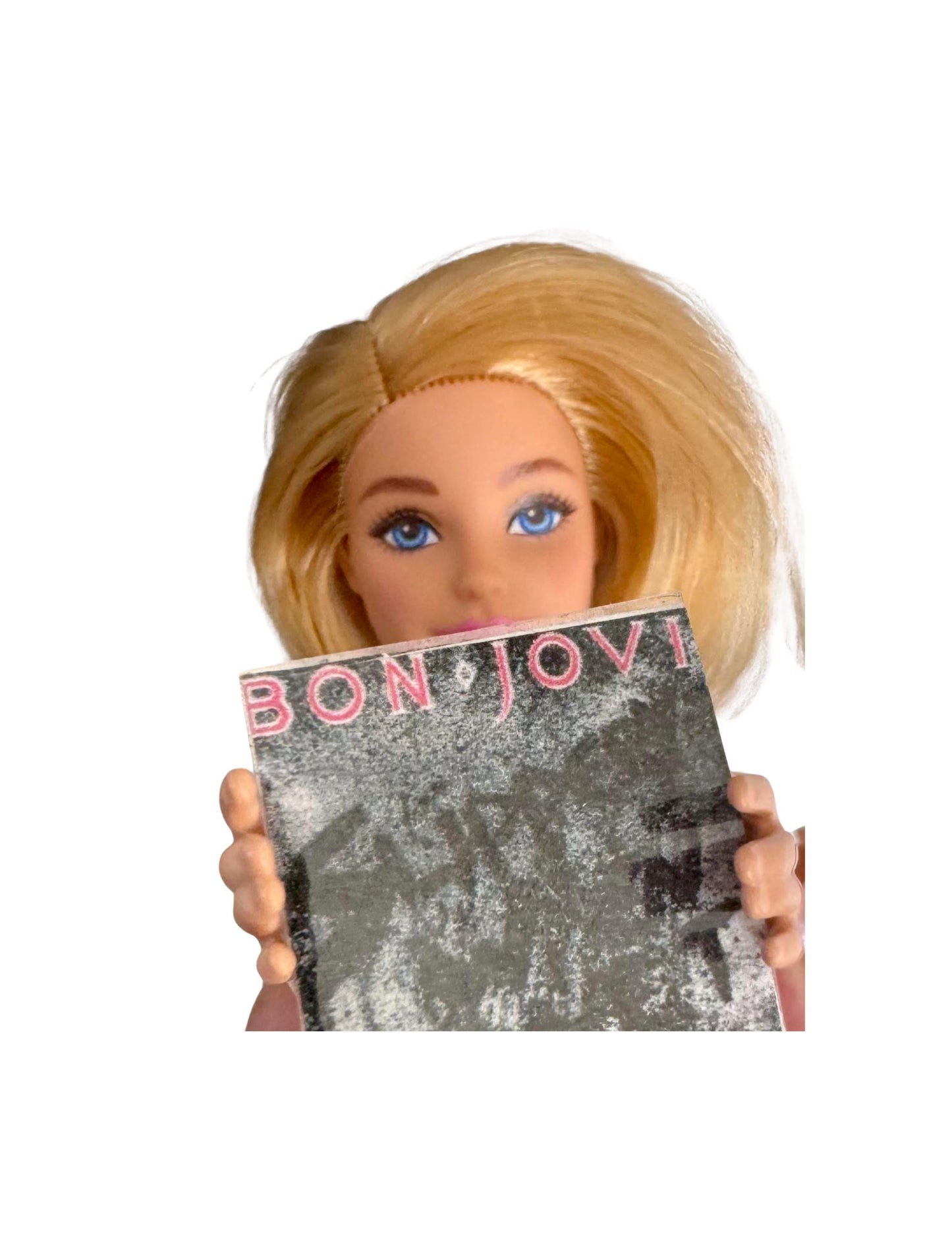 Miniature Bon Jovi Album Covers 1:12 Scale - Dollhouse Rock Decor
