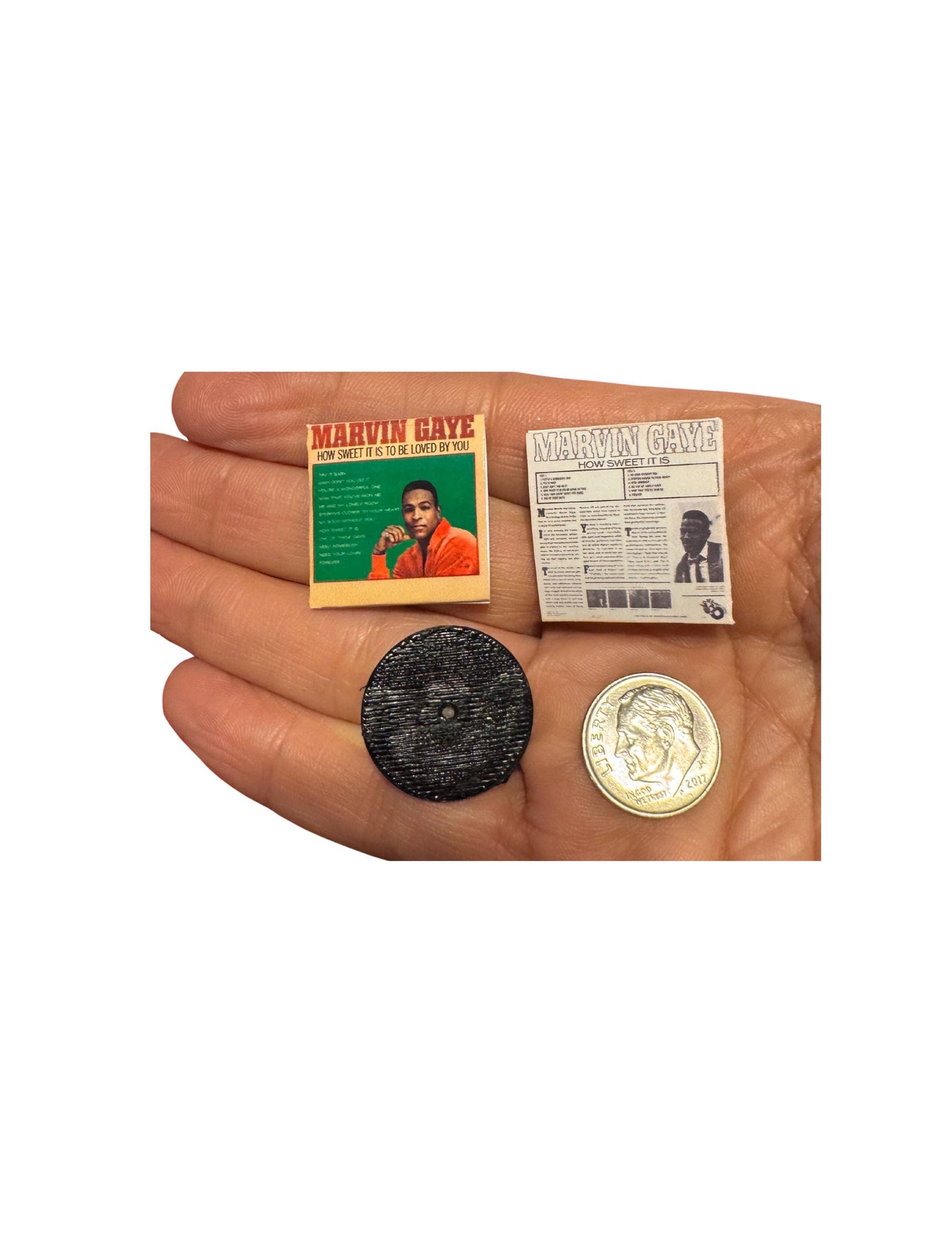 Dollhouse Miniature Vinyl Albums | 1:12 Scale Romantic Music Collection