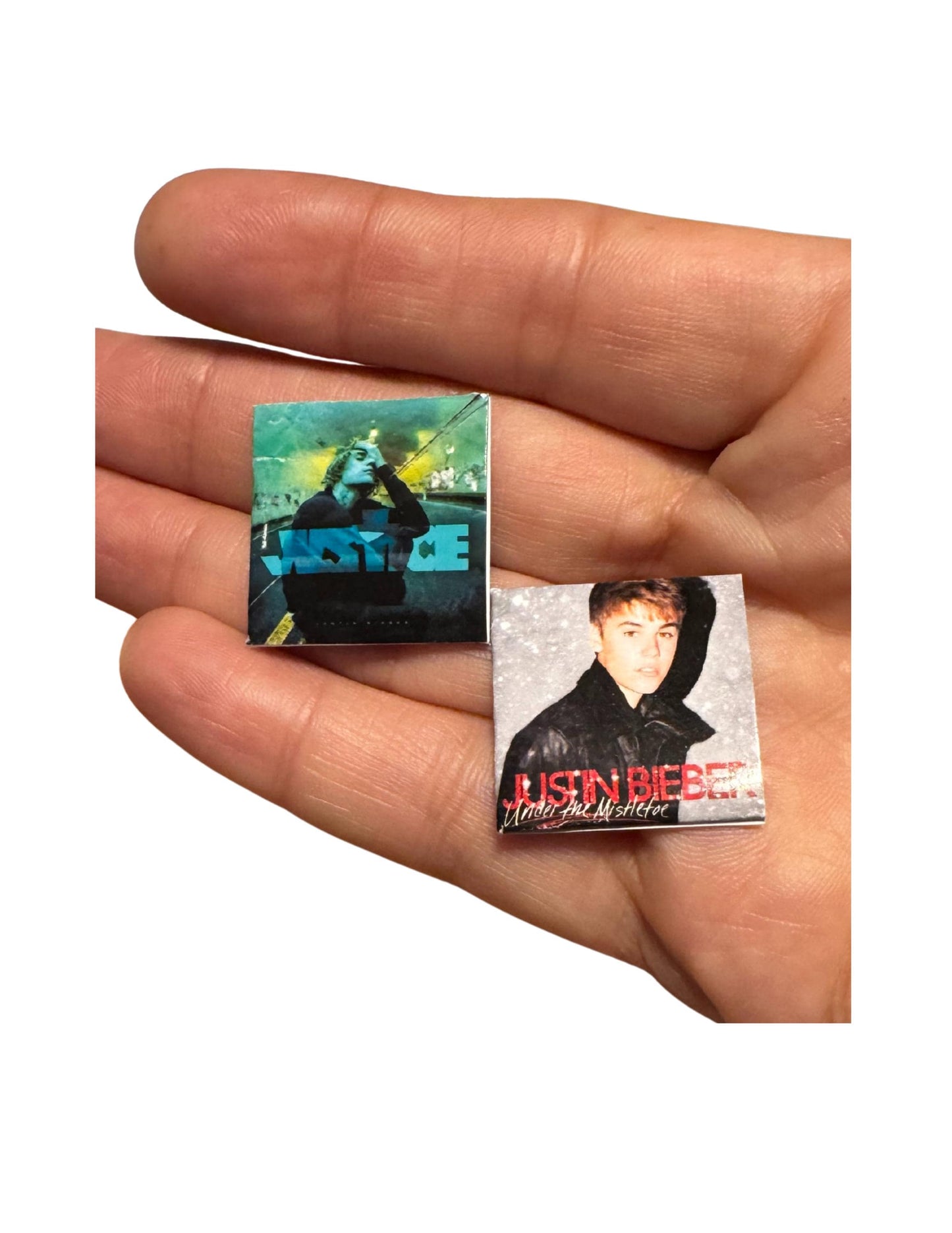 Miniature Justin Bieber Vinyl Record | Dollhouse Music Decor