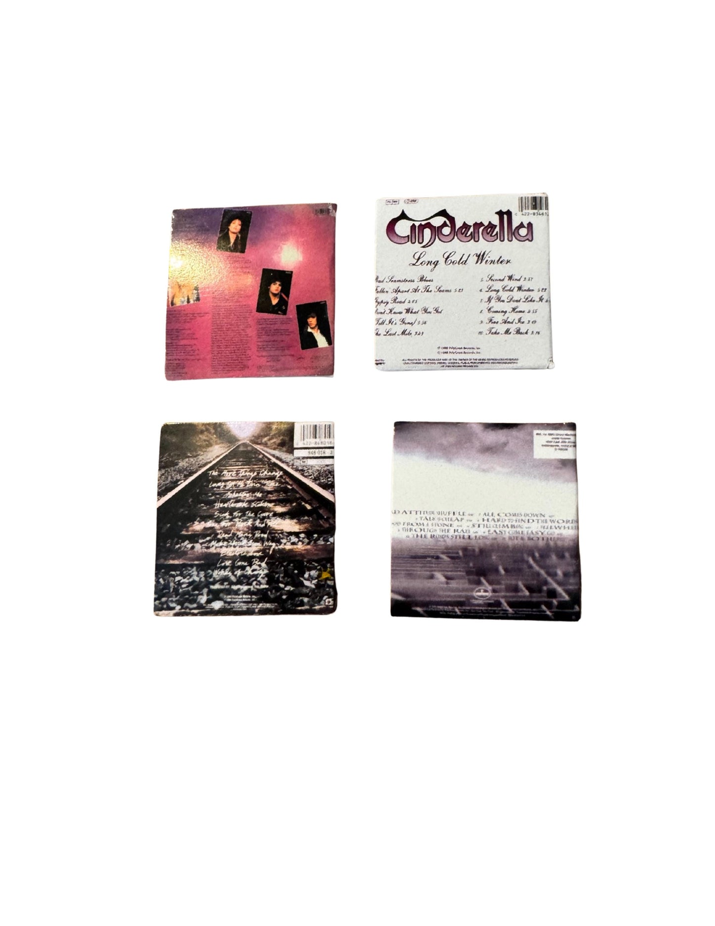 Miniature Cinderella Album Covers 1:12 Scale - 80s Glam Metal Hair Band Collectible