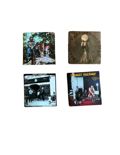 Creedence Clearwater Revival  Miniature CCR Vinyl Records – 1:12 Scale Dollhouse Music Decor
