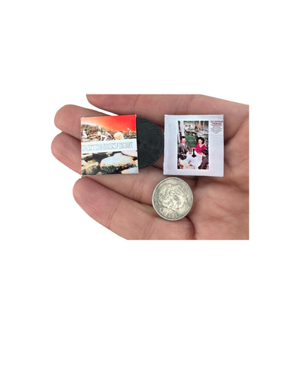 Miniature Led Zeppelin Vinyl Record Album Set - 1:12 Scale Dollhouse Rock