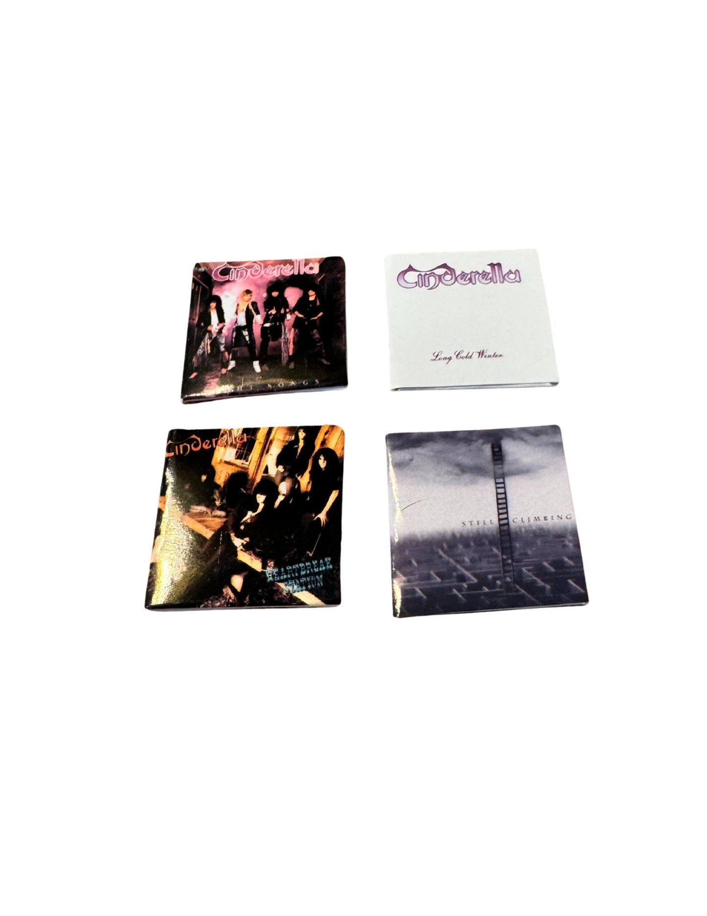 Miniature Cinderella Album Covers 1:12 Scale - 80s Glam Metal Hair Band Collectible