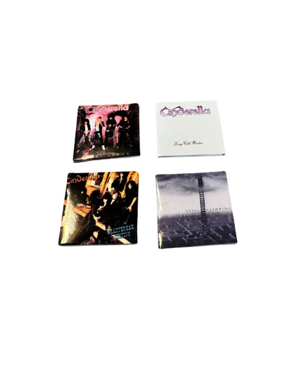 Miniature Cinderella Album Covers 1:12 Scale - 80s Glam Metal Hair Band Collectible