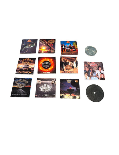 Miniature Night Ranger Vinyl Records 1:12 Scale Dollhouse Music Decor