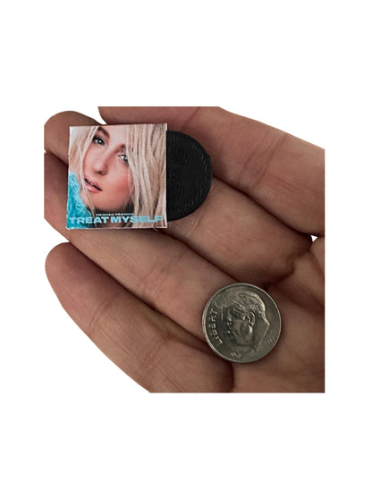 Miniature 1:12 Scale Meghan Trainor Vinyl Album Covers Mini Dollhouse Decor